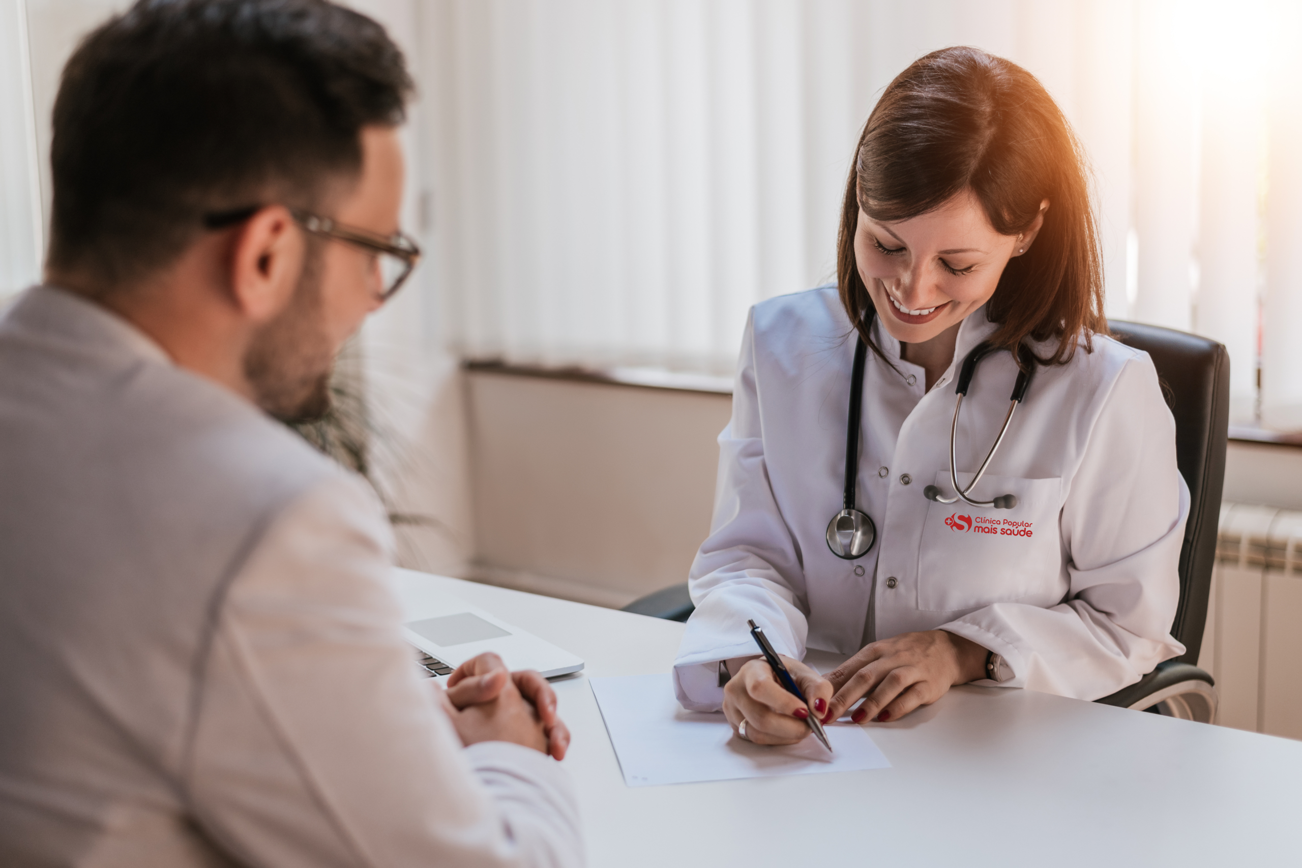 Atendimento na Clínica Popular Mais Saúde
